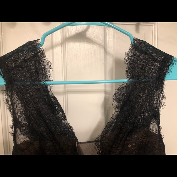 BCBG Max Azria Brandy Dress Black Floor Length 4 - Picture 6 of 8